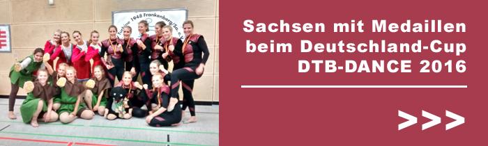 Sachsen mit Medaillen beim Deutschland-Cup DTB-Dance 2016