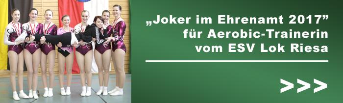 „Joker im Ehrenamt 2017“ für Aerobic-Trainerin vom ESV Lok Riesa