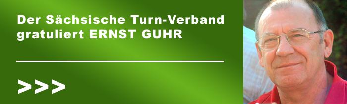 Der Sächsische Turn-Verband gratuliert Ernst Guhr