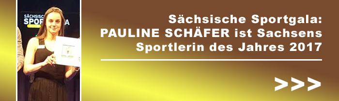 Pauline Schäfer ist Sachsens Sportlerin des Jahres 2017 