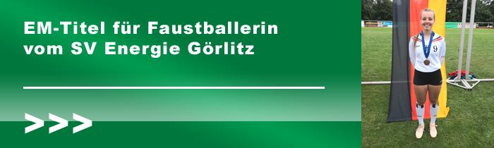 EM-Titel für Faustballerin vom SV Energie Görlitz