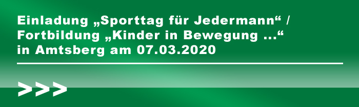 Einladung „Sporttag für Jedermann“ in Amtsberg