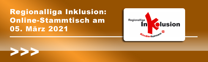 Regionalliga Inklusion: Online-Stammtisch am 05. März 2021