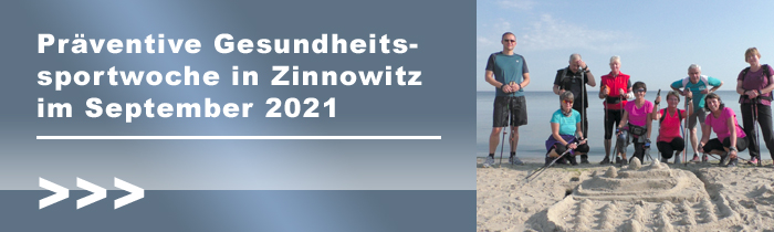 Präventive Gesundheitssportwoche in Zinnowitz / September 2021