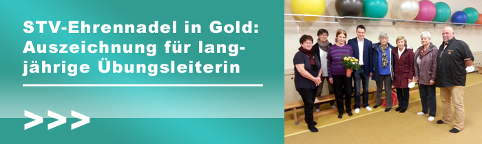 STV-Ehrennadel in Gold: Auszeichnung für langjährige Übungsleiterin