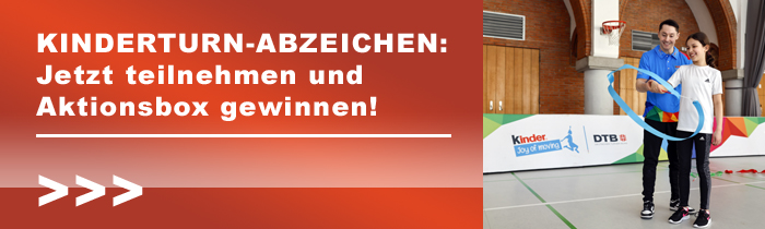 KINDERTURN-ABZEICHEN: Jetzt teilnehmen und Aktionsbox gewinnen! 